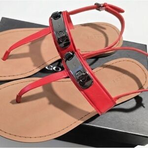 Coach Semi Matte Calf color Carmine